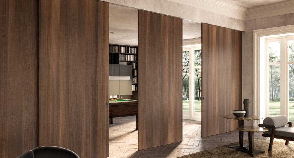 Porte coulissante bois-Bretagne-Misura